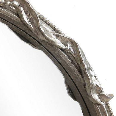 LuxenHome Ribbon Resin Frame Arch Rectangle Accent Wall Mirror