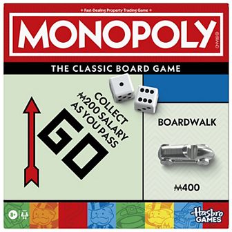 Monopoly Board Game with Storage Tray & Larger Tokens by Hasbro