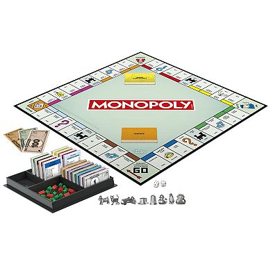 Monopoly Board Game with Storage Tray & Larger Tokens by Hasbro
