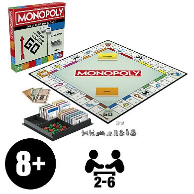 Monopoly Board Game with Storage Tray & Larger Tokens by Hasbro