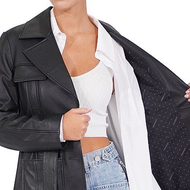 Unstoppable Leather Trench