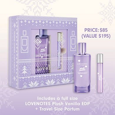 LOVENOTES Plush Vanilla Perfume Gift Set