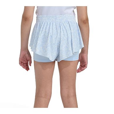 Girls 7-16 adidas Elastic Waistband Printed Flowy Shorts