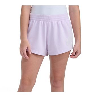 Girls adidas Elastic Waistband French Terry Shorts