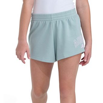 Girls adidas Elastic Waistband French Terry Shorts