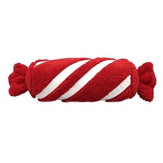 Peppermint Twist Decorative Shaped Throw Pillow