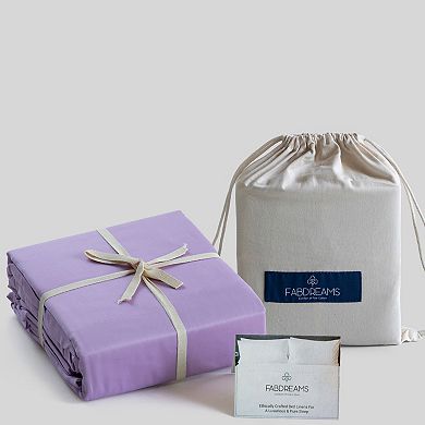 300 Thread Count 100% Organic Cotton Percale Sheet Set