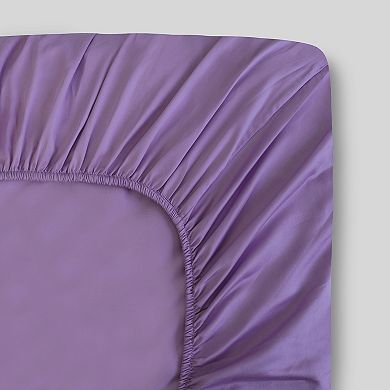 300 Thread Count 100% Organic Cotton Percale Fitted Sheet