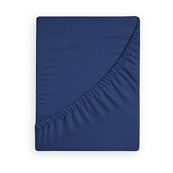 300 Thread Count 100% Organic Cotton Percale Fitted Sheet