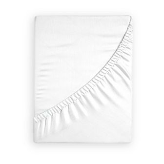300 Thread Count 100% Organic Cotton Percale Fitted Sheet