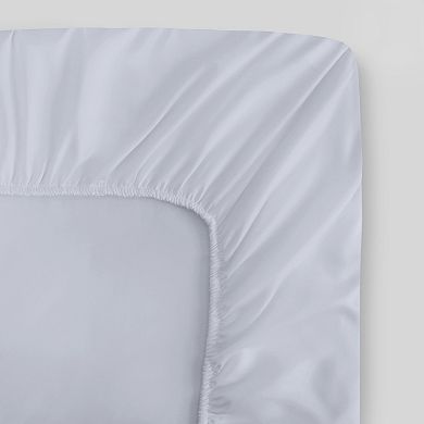 400 Thread Count 100% Organic Cotton Sateen Fitted Sheet