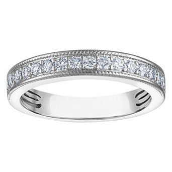 NaturaLux™ Sterling Silver 3/8 Carat T.W. Lab-Grown Diamond Ring