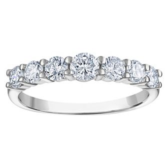 NaturaLux™ Sterling Silver 1 Carat T.W. Lab-Grown Diamond Ring