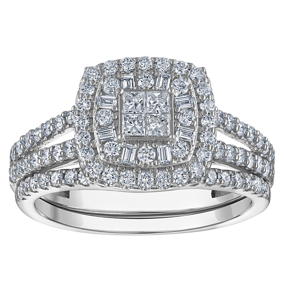 NaturaLux™ Sterling Silver 1 Carat T.W. Lab-Grown Diamond Ring
