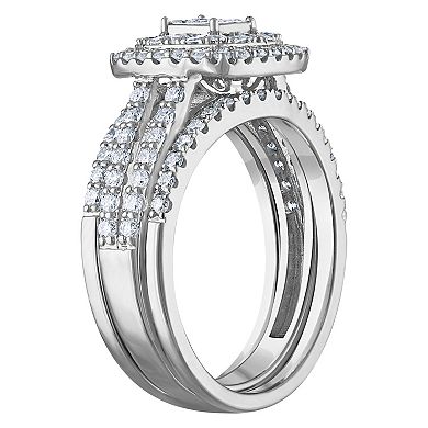 NaturaLux™ Sterling Silver 1 Carat T.W. Lab-Grown Diamond Ring