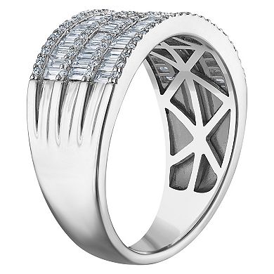 NaturaLux™ Sterling Silver 1 Carat T.W. Lab-Grown Diamond Ring