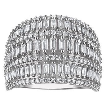NaturaLux™ Sterling Silver 1 1/2 Carat T.W. Lab-Grown Diamond Ring
