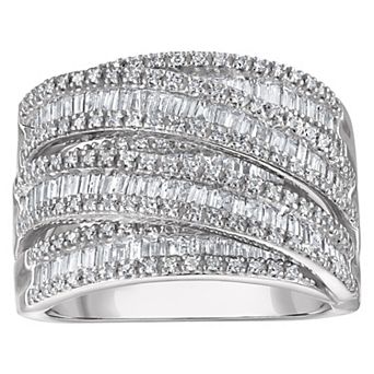 NaturaLux™ Sterling Silver 1 Carat T.W. Lab-Grown Diamond Ring