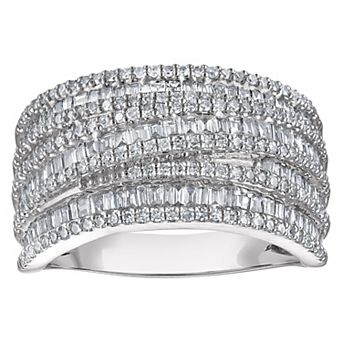 NaturaLux™ Sterling Silver 1 Carat T.W. Lab-Grown Diamond Ring