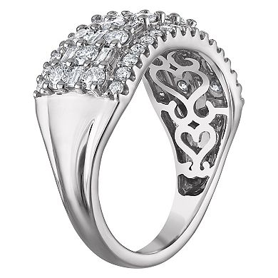 NaturaLux™ Sterling Silver 1 1/2 Carat T.W. Lab-Grown Diamond Ring
