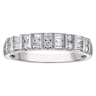 NaturaLux™ Sterling Silver 1/4 Carat T.W. Lab-Grown Diamond Ring