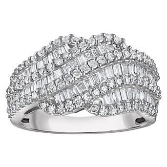 NaturaLux™ Sterling Silver 1 Carat T.W. Lab-Grown Diamond Ring