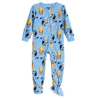 Toddler Bluey "Star Sisters" Footed Pajama