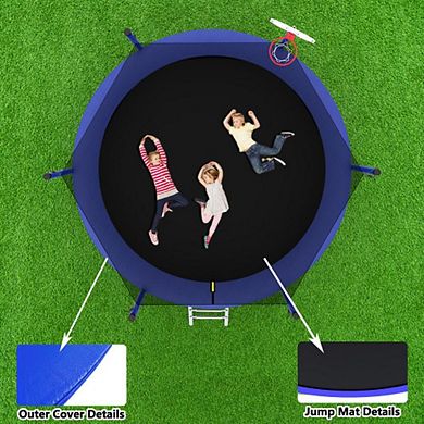 8FT TRAMPOLINE Classic Straight Pole Trampoline Series Safe Durable and Perfect for Endless Joy