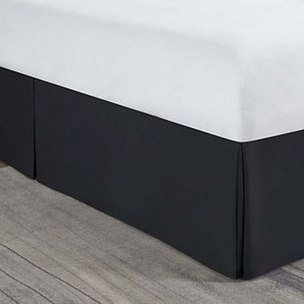 Nestl Bedding Pleated Bed Skirt - Luxury Microfiber Dust Ruffle, 14” Tailored Drop