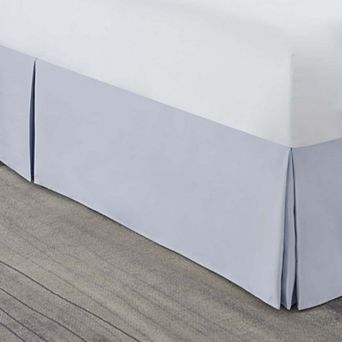 Nestl Bedding Pleated Bed Skirt - Luxury Microfiber Dust Ruffle, 14” Tailored Drop