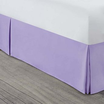 Nestl Bedding Pleated Bed Skirt - Luxury Microfiber Dust Ruffle, 14” Tailored Drop