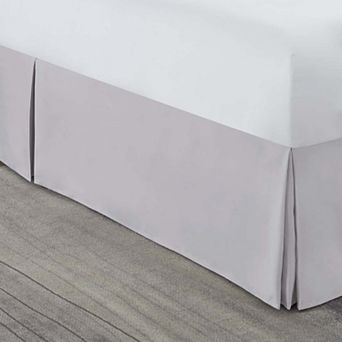 Nestl Bedding Pleated Bed Skirt - Luxury Microfiber Dust Ruffle, 14” Tailored Drop