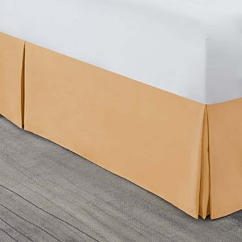 Nestl Bedding Pleated Bed Skirt - Luxury Microfiber Dust Ruffle, 14” Tailored Drop