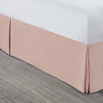Nestl Bedding Pleated Bed Skirt - Luxury Microfiber Dust Ruffle, 14” Tailored Drop