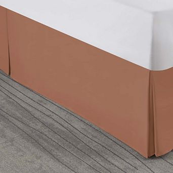 Nestl Bedding Pleated Bed Skirt - Luxury Microfiber Dust Ruffle, 14” Tailored Drop