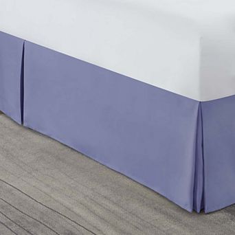 Nestl Bedding Pleated Bed Skirt - Luxury Microfiber Dust Ruffle, 14” Tailored Drop