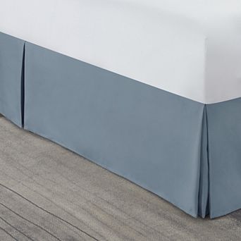 Nestl Bedding Pleated Bed Skirt - Luxury Microfiber Dust Ruffle, 14” Tailored Drop