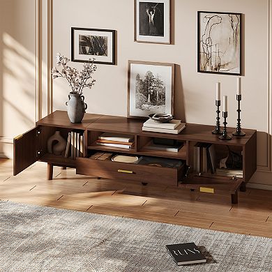 Merax Wood Fashionable TV Stand for 75" TVs, Modern TV Consoles