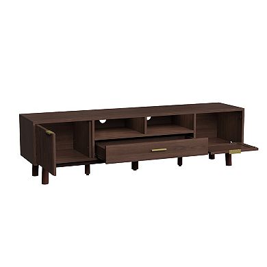 Merax Wood Fashionable TV Stand for 75" TVs, Modern TV Consoles