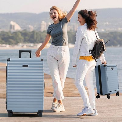 Merax 5-Piece Hardside Luggage Set with Spinner Wheels, TSA Lock