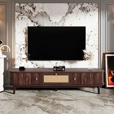 Merax Modern Design TV Stand for 75" TVs, Media Console TV Cabinet