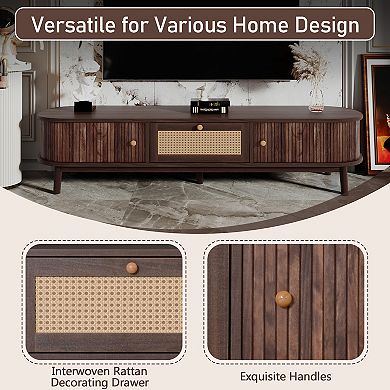 Merax Modern Design TV Stand for 75" TVs, Media Console TV Cabinet