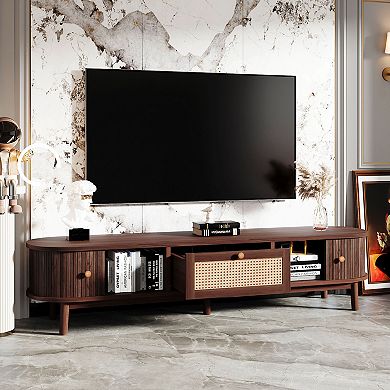 Merax Modern Design TV Stand for 75" TVs, Media Console TV Cabinet