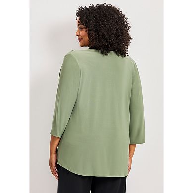 Avenue Women's Plus Size Audrey Colorblock Tunic