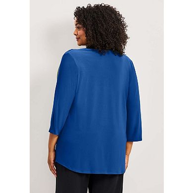Avenue Women's Plus Size Audrey Colorblock Tunic