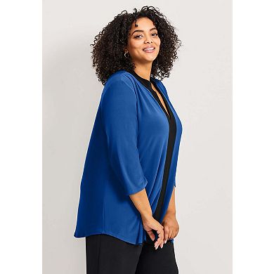 Avenue Women's Plus Size Audrey Colorblock Tunic