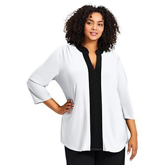 Avenue Women's Plus Size Audrey Colorblock Tunic