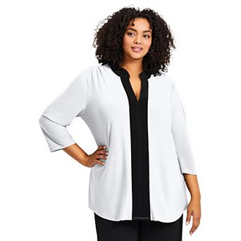 Avenue Women's Plus Size Audrey Colorblock Tunic