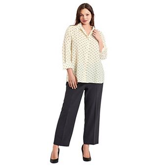Avenue Women's Plus Size Button Front Blouse