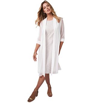 Jessica London Women's Plus Size 2 pc Lace Jacket Dress